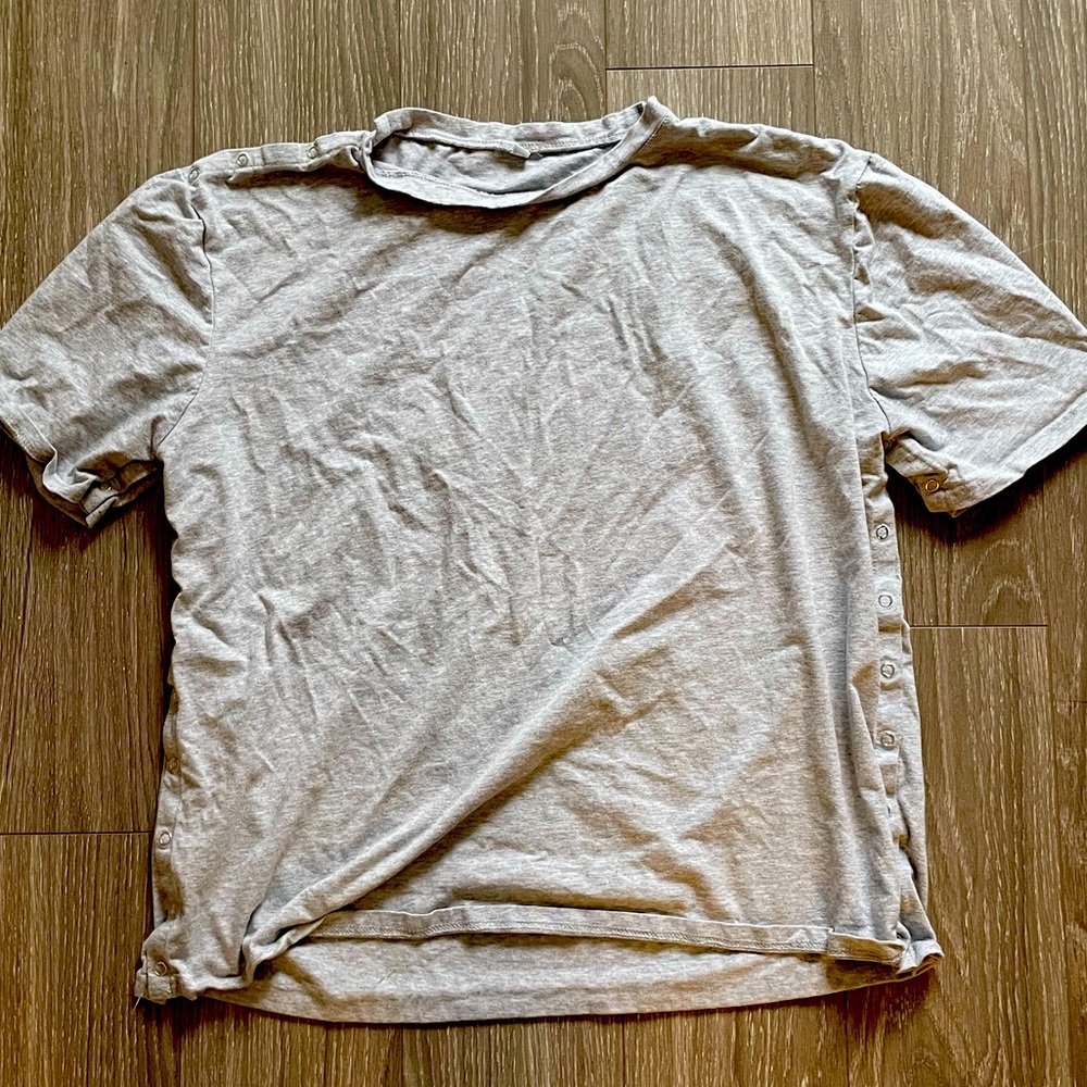 Gray Medium Disability Shirt (snap on)